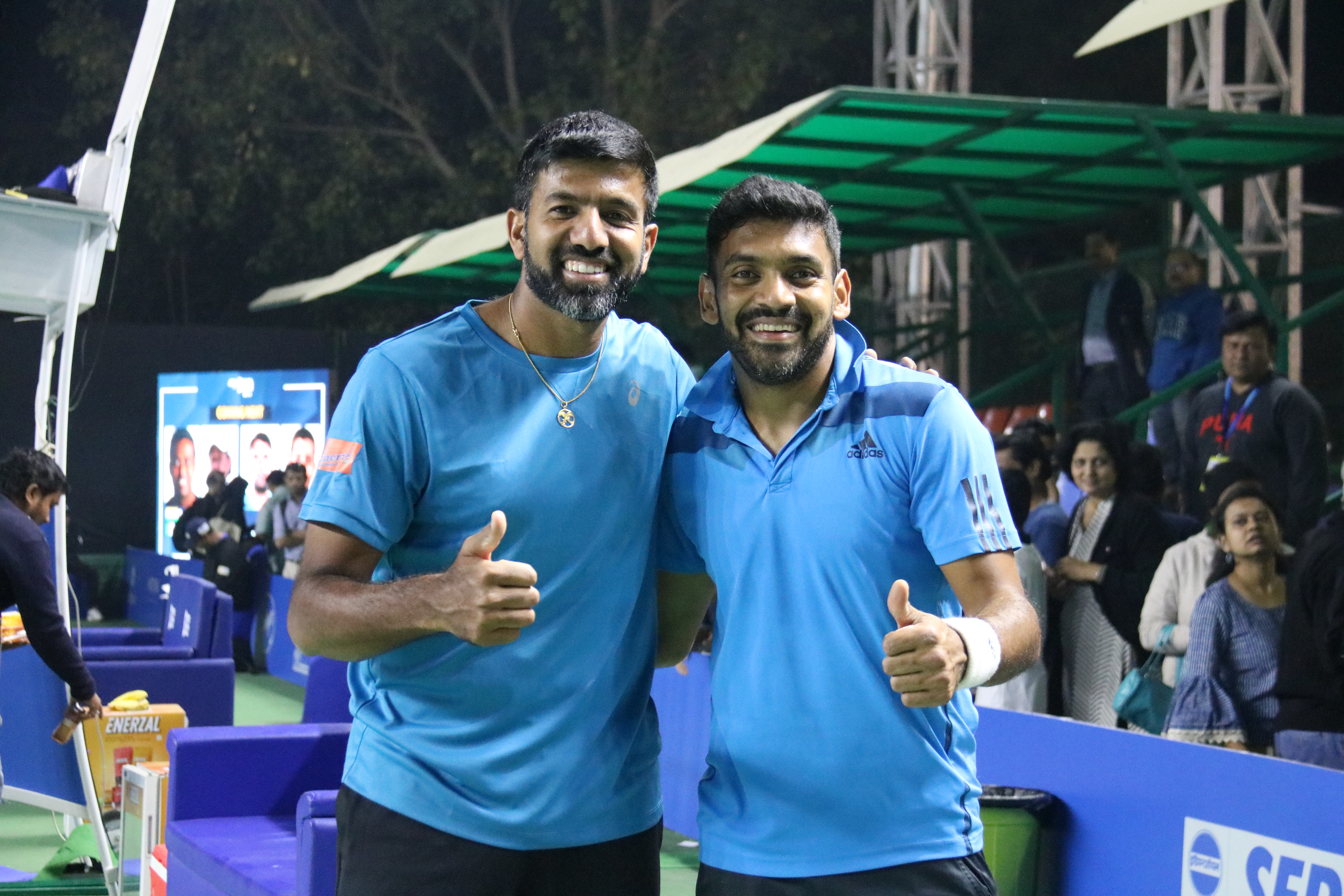 Pictures from Rohan/Divij 1st Round Match At ATP 250 Tata Open Maharashtra 2019