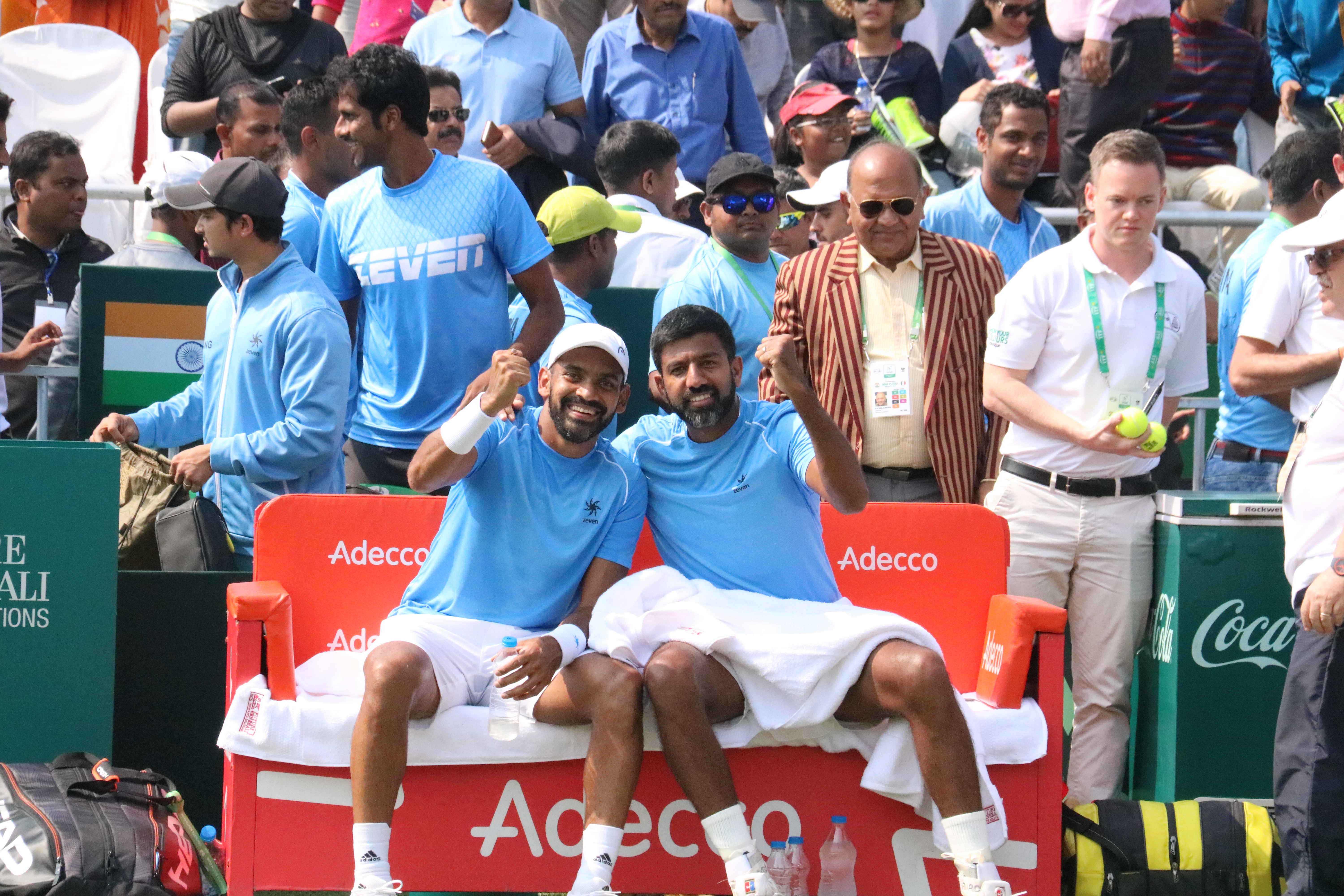 Davis Cup – India vs Italy – Day II Photos