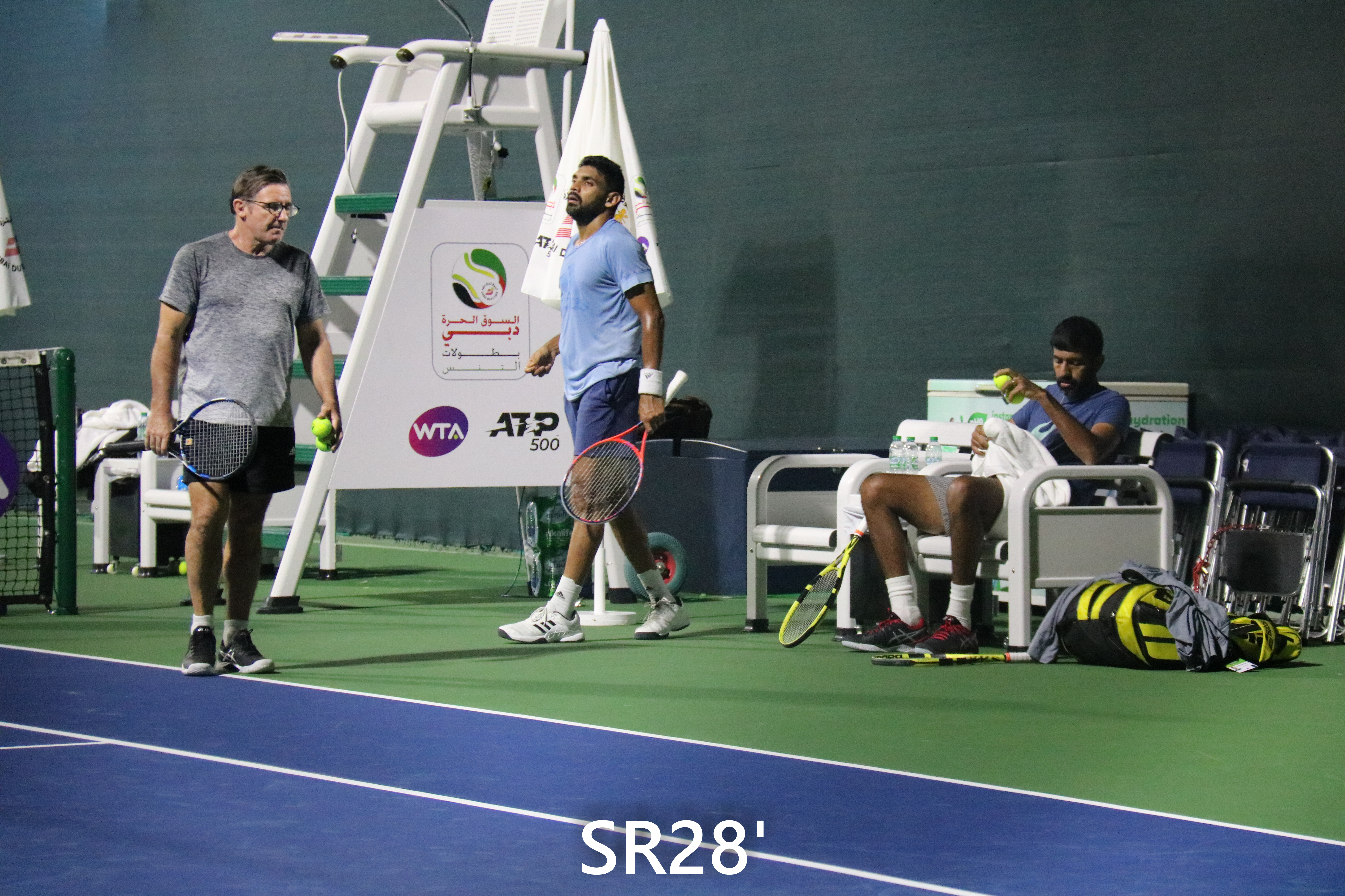 Rohan Bopanna and Divij Sharan at ATP Dubai