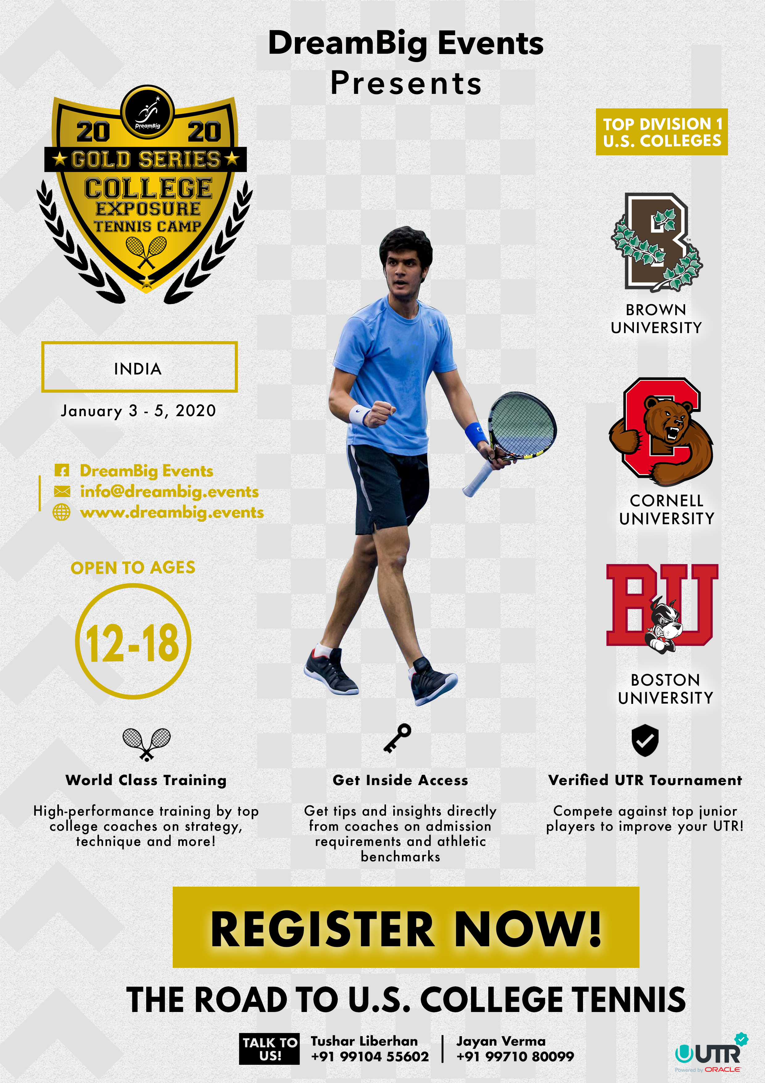 DreamBig Events – Gold series camp and tournament for US Colleges entry