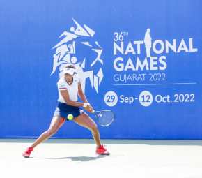 National Games Tennis Day 5 – Arjun Kadhe and Rutuja Bhosale win their respective matches in 3 sets to move into semis