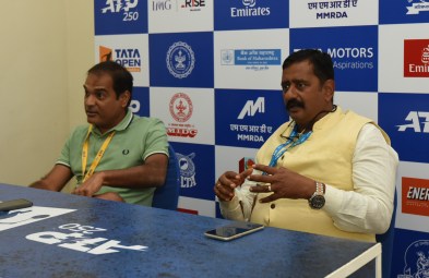 “We are committed to bringing big tournaments in Maharashtra” – Mr. Prashant Sutar, Tournament Director Tata Open Maharashtra in a Press Conference with Mr. Sunder Iyer, Joint Secretary of All India Tennis Association