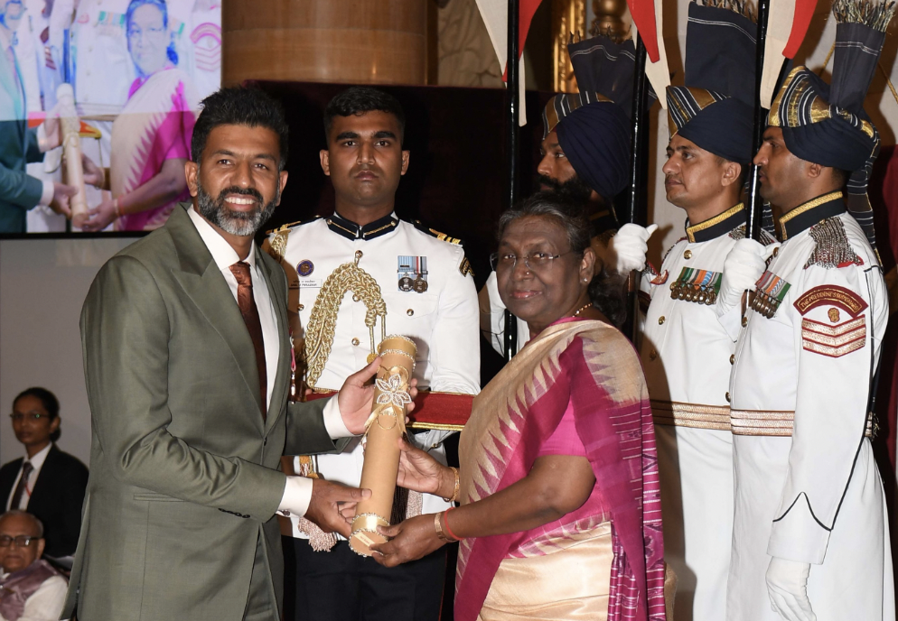 Rohan Bopanna Conferred With Padma Shri Award